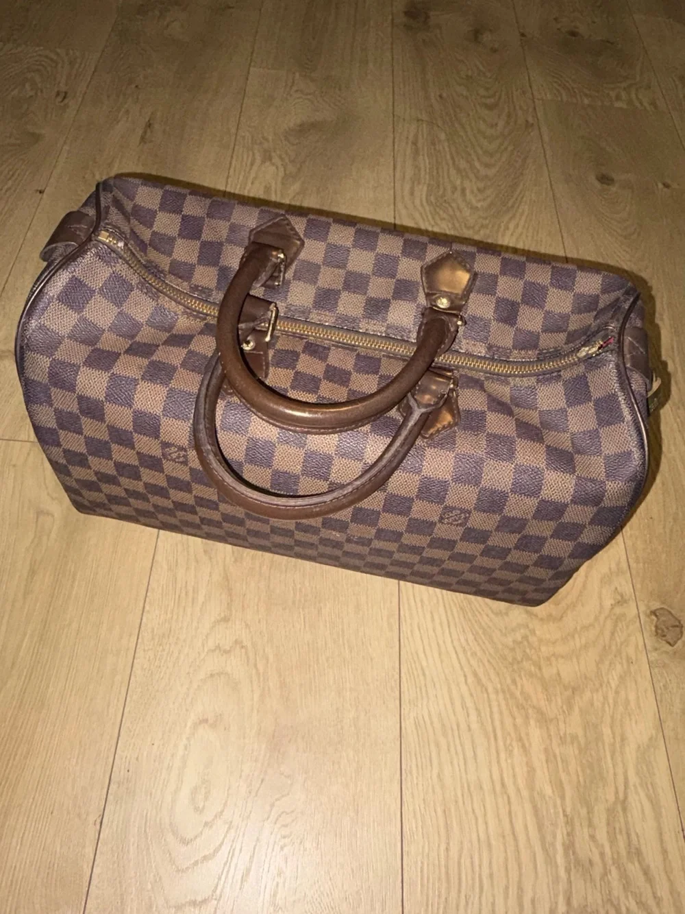 Classic Brown LV Checkerboard Handheld Bag